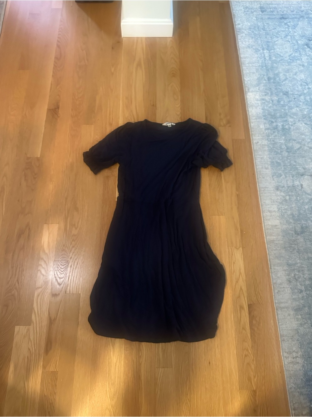 Boden 	Puff Sleeve Jersey Mini Dress
Navy, 10